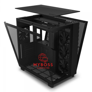 Vỏ Case NZXT H9 Flow - Black/ Được Lắp Sẵn 4 Fan Ko Led