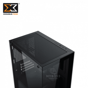 Vỏ Case XIGMATEK ENDORPHIN M - Black (Tặng 3 Fan ARGB/ Chỉnh Led Qua Phần Mềm)