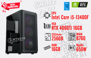 Bộ PC I5-13400F Ram 16G/ SSD Nvme 256G/ VGA RTX 4060Ti 16GB