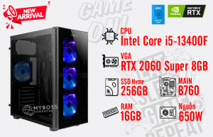 Bộ PC I5-13400F/ Ram 16G/ SSD Nvme 256G/ VGA RTX 2060 Super 8GB