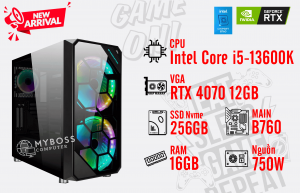 Bộ PC I5-13600K/ Ram 16G/ SSD Nvme 256G/ VGA RTX 4070 12GB
