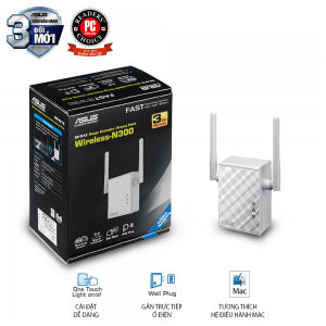 ASUS RP-N12 Chuẩn N300, thiết bị lặp sóng Repeater  