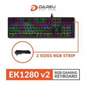 Bàn Phím Cơ DareU EK1280 V2 LED RGB - Red Switch