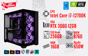 Bộ PC DESIGN I7-12700K/ Ram 16G/ SSD Nvme 256G/ VGA RTX 3060 12G