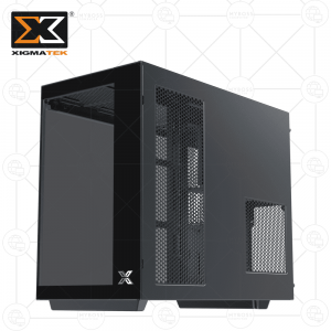 Vỏ Case XIGMATEK CUBI M - Black (Tặng 3 Fan RGB)