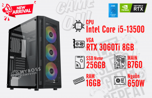 Bộ PC I5-13500/ Ram 16G/ SSD Nvme 256G/ VGA RTX 3060Ti 8GB