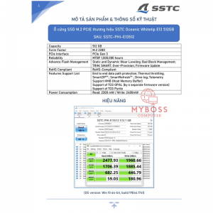 SSD SSTC Oceanic Whitetip E13 512GB M.2 NVMe PCI-e Gen 3x4