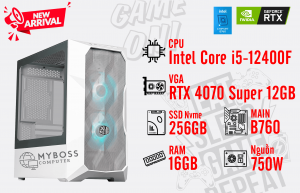 Bộ PC I5-12400F/ Ram 16G/ SSD Nvme 256G/ VGA RTX 4070 Super 12GB