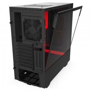 Vỏ Case NZXT H510i Matte Black- Đỏ Đen 