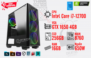 BỘ PC WORKSTATION I7-12700/ Ram 16G/ SSD Nvme 256G/ VGA GTX 1650