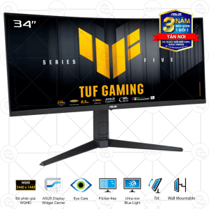 Màn Hình Cong ASUS TUF VG34WQML5A 34in/ 2K WQHD/ VA/ 250Hz/ 1ms GtG/ FreeSync/ Có Loa