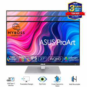 Màn hình ASUS ProArt PA278CV 27in/ 2K/ IPS/ 75Hz/  USB Type C/ 100% sRGB Chuyên Đồ Họa