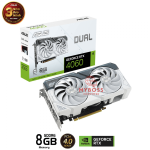VGA ASUS DUAL RTX 4060 White Edition 8GB GDDR6