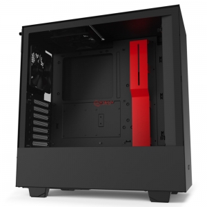 Vỏ Case NZXT H510 Matte Black - Đen Đỏ