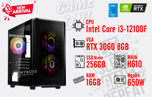 Bộ PC I3-12100F Ram 16G/ SSD Nvme 256G/ VGA RTX 3060 8GB