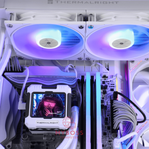 Tản Nhiệt Nước AIO Thermalright Frozen Warframe 240 ARGB - White (Màn Hình LCD Hiển Thị Thông Số)