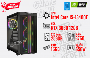 Bộ PC I5-13400F/ Ram 16G/ SSD Nvme 256G/ VGA RTX 3060 12GB