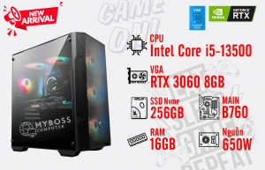 Bộ PC I5-13500/ Ram 16G/ SSD Nvme 256G/ VGA RTX 3060 8GB