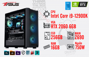 BỘ PC WORKSTATION I9-12900K/ Ram 16G/ SSD Nvme 256G/ VGA RTX 2060