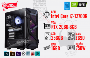 Bộ PC WORKSTATION I7-12700K/ Ram 16G/ SSD Nvme 256G/ VGA RTX 2060