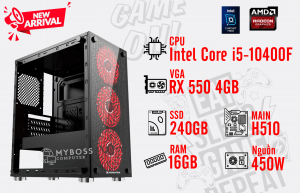 Bộ PC THOR V2 I5-10400F/ RAM 16G/ SSD 240G/ VGA RX 550 4G