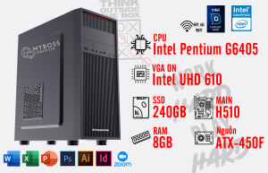 BỘ PC OFFICE G6405 - RAM 8G - SSD 240G - VGA UHD 610- Wifi