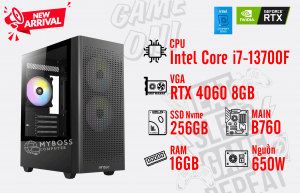 Bộ PC I7-13700F Ram 16G/ SSD Nvme 256G/ VGA RTX 4060 8GB