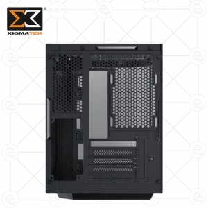 Vỏ Case XIGMATEK CUBI M - Black (Tặng 3 Fan RGB)