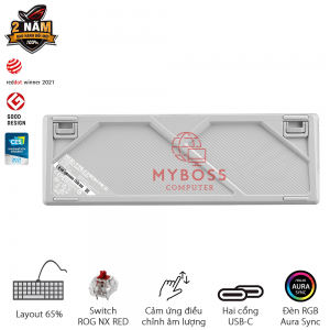 Bàn Phím Cơ ASUS ROG Falchion Ace - White/ RED Switch