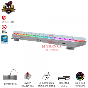 Bàn Phím Cơ ASUS ROG Falchion Ace - White/ RED Switch