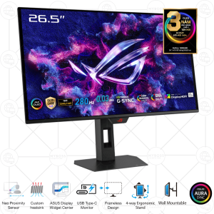 Màn hình ASUS ROG Strix OLED XG27ACDMS 26.5in/ 2K QD-OLED/ 280Hz/ 0.03 GtG/ AdaptiveSync/ HDR 400