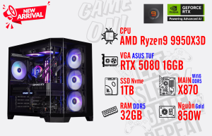 Bộ PC AMD Ryzen 9 9950X3D/ RAM 32G DDR5/ SSD Nvme 1TB/ VGA RTX 5080 16GB Bộ PC AMD Ryzen 9 9950X3D/ RAM 32G DDR5/ SSD Nvme 1TB/ VGA RTX 5080 16GB