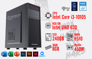 BỘ PC OFFICE I3-10105 - RAM 8G - SSD 240G - VGA UHD 630 - Wifi