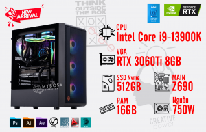 Bộ PC I9-13900K/ Ram 16G/ SSD Nvme 512G/ VGA RTX 3060Ti