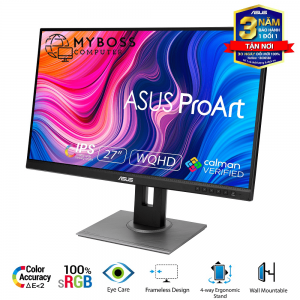 Màn hình ASUS ProArt PA278QV 27in/ 2K/ IPS/ 75Hz/ 100% sRGB Chuyên Đồ Họa