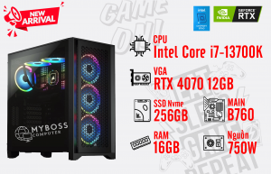 Bộ PC I7-13700K/ Ram 16G/ SSD Nvme 256G/ VGA RTX 4070 12GB