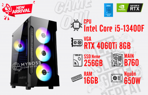 Bộ PC I5-13400F Ram 16G/ SSD Nvme 256G/ VGA RTX 4060Ti 8GB