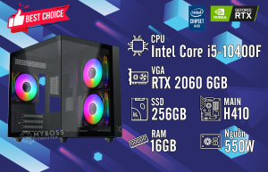 Bộ PC GAMING I5-10400F/ RAM 16GB/ SSD 256GB/ VGA RTX 2060 6GB