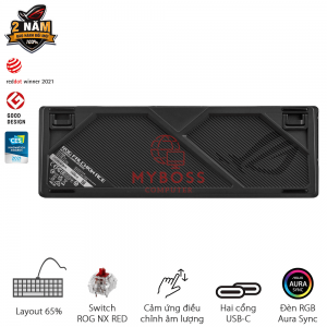 Bàn Phím Cơ ASUS ROG Falchion Ace - Black/ RED Switch