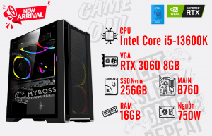 Bộ PC I5-13600K/ Ram 16G/ SSD Nvme 256G/ VGA RTX 3060 8GB