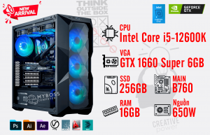 Bộ PC WORKSTATION I5-12600K/ Ram 16G/ SSD Nvme 256G/ VGA GTX 1660 Super