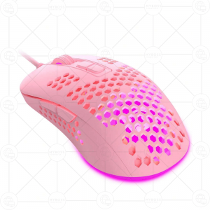 Chuột Gaming XM-M383 Pink/ LED Viền RGB/ Cảm Biến 2400DPI/ Thiết Kế Đối Xứng