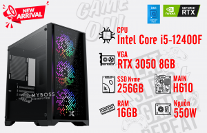 Bộ PC I5-12400F/ Ram 16G/ SSD Nvme 256G/ VGA RTX 3050 8GB