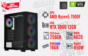Bộ PC AMD Ryzen 5 7500F/ RAM 16G DDR5/ SSD Nvme 256G/ VGA RTX 3060 12G Bộ PC AMD Ryzen 5 7500F/ RAM 16G DDR5/ SSD Nvme 256G/ VGA RTX 3060 12G