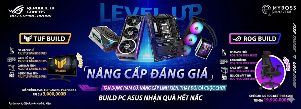 TẶNG MÀN HÌNH ASUS KHI BUILD PC ASUS