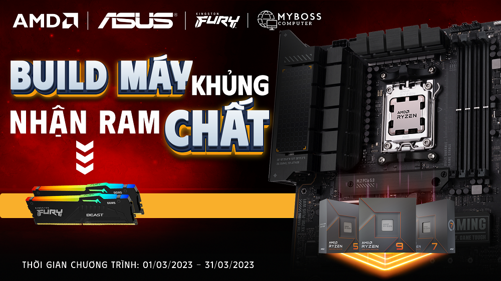 CHƯƠNG TRÌNH KHUYẾN MẠI: Build máy khủng, Nhận Ram chất