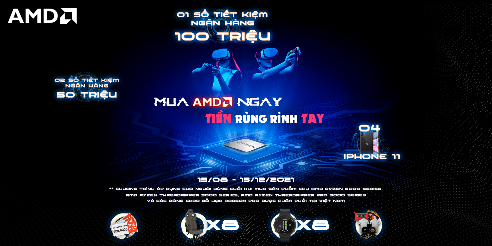 MUA AMD NGAY, TIỀN RỦNG RỈNH TAY