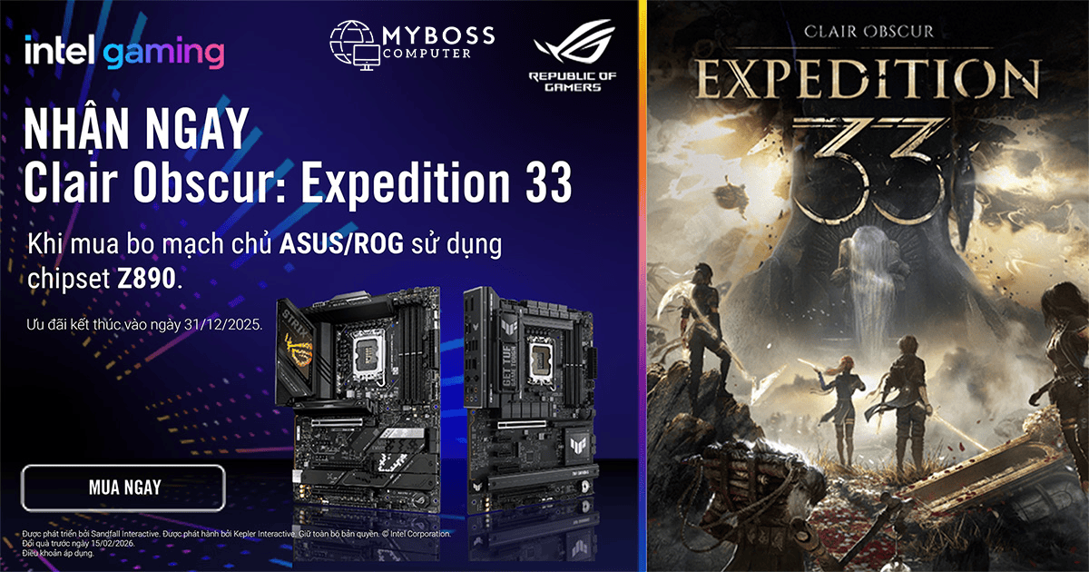 ASUS x Intel Gaming: Nhận Ngay Bom Tấn Expedition 33