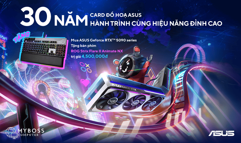 ASUS Kỷ Niệm 30 Năm Sản Xuất Card Đồ Họa Với Khuyến Mại Cực Hot