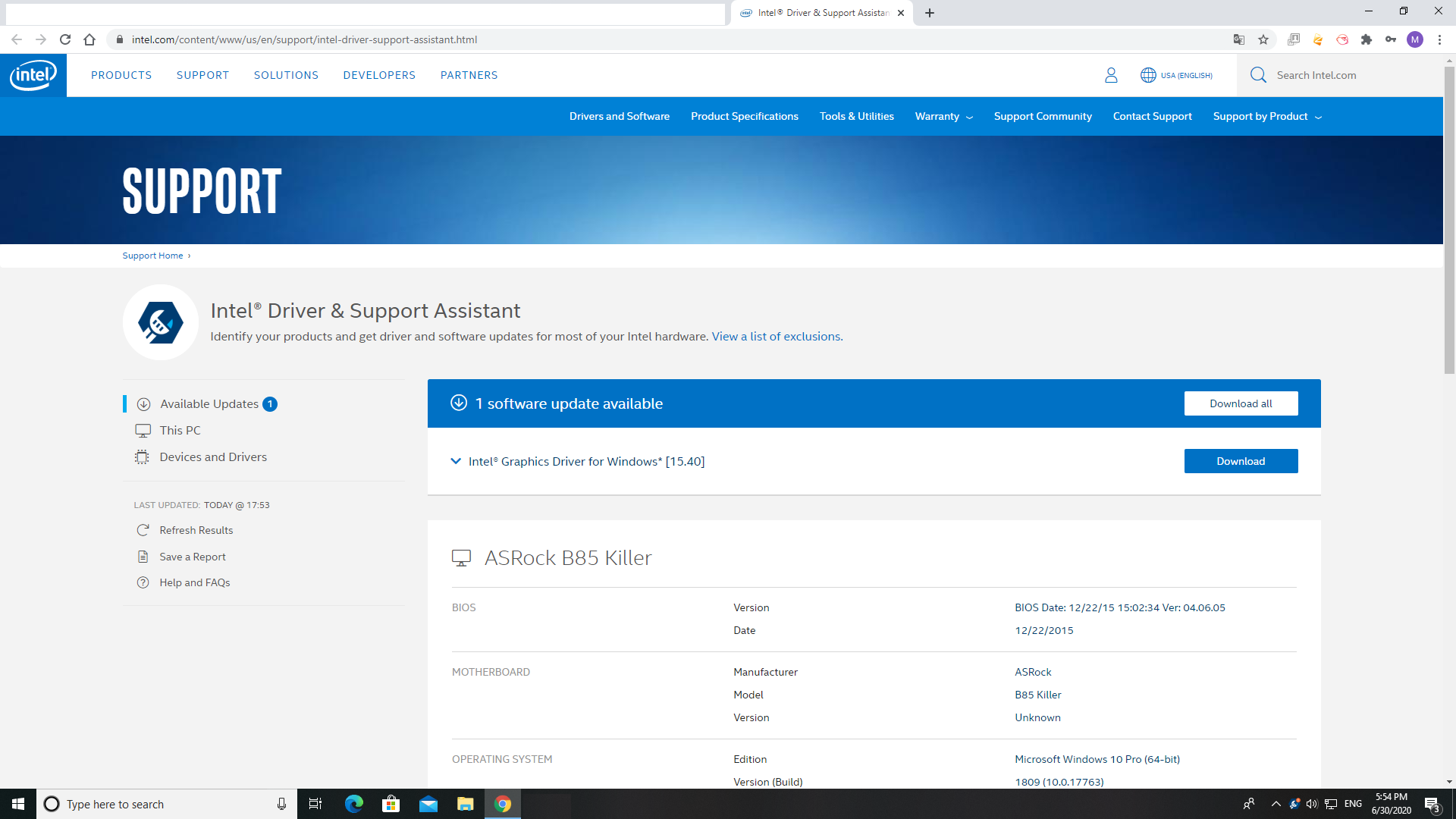 Tự động cài đặt và update driver với vi xử lý Intel